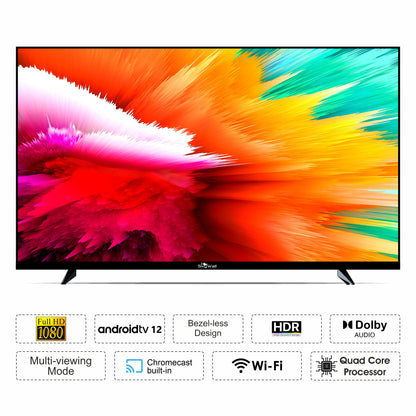 SkyWall 102 cm (40 inches) Full HD Smart LED TV 40SWRR With Black (Frameless Edition) (Dolby Audio)