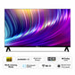 SkyWall 108 cm (43 inches) Full HD Smart LED TV 43SW-Voice (Frameless Edition) | With Voice Assistant