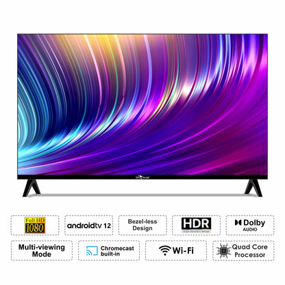 SkyWall 108 cm (43 inches) Full HD Smart LED TV 43SW-Voice (Frameless Edition) | With Voice Assistant