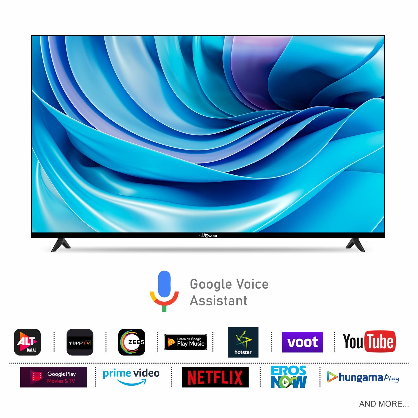 SkyWall 127 cm (50 inches) 4K Ultra HD Smart Android LED TV 50SW-4K With (Frameless Edition)