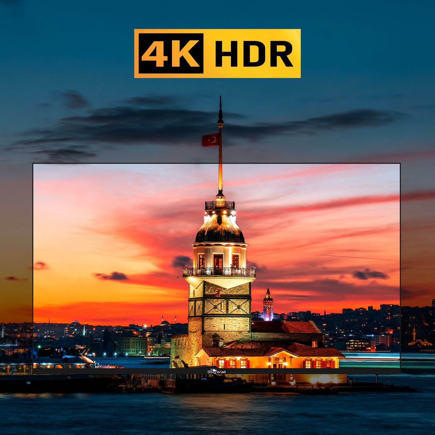 SkyWall 127 cm (50 inches) 4K Ultra HD Smart Android LED TV 50SW-4K With (Frameless Edition)
