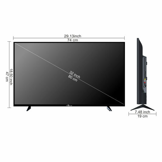 SkyWall 80 cm (32 inches) Full HD Smart Android LED TV 32SWRR Pro (Frameless Edition) (Dolby Audio)