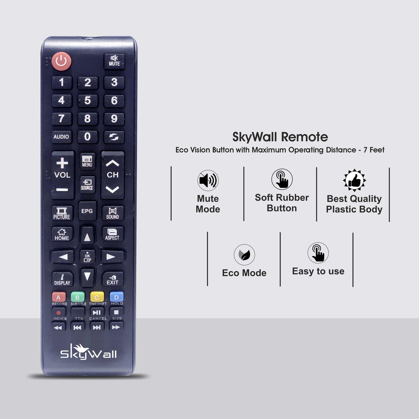 SkyWall 60.96 cm (24 inch) HD Ready LED TV 24SWATV With A+ Grade Panel (slim bezels)
