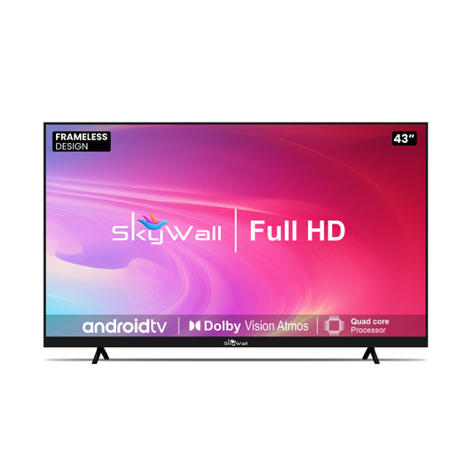 SkyWall™ TV Full HD TV SkyWall 108 cm (43 inches) Full HD Smart LED TV 43SWRR With Black (Frameless Edition) (Dolby Audio)