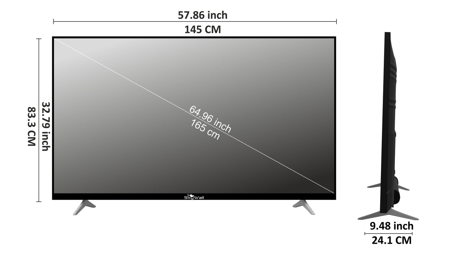 SkyWall™ TV 4K Ultra HD TV SkyWall 165 cm (65 inches) 4K Ultra HD Smart Android LED TV 65SW4K-Voice | Built-in Google Assistant
