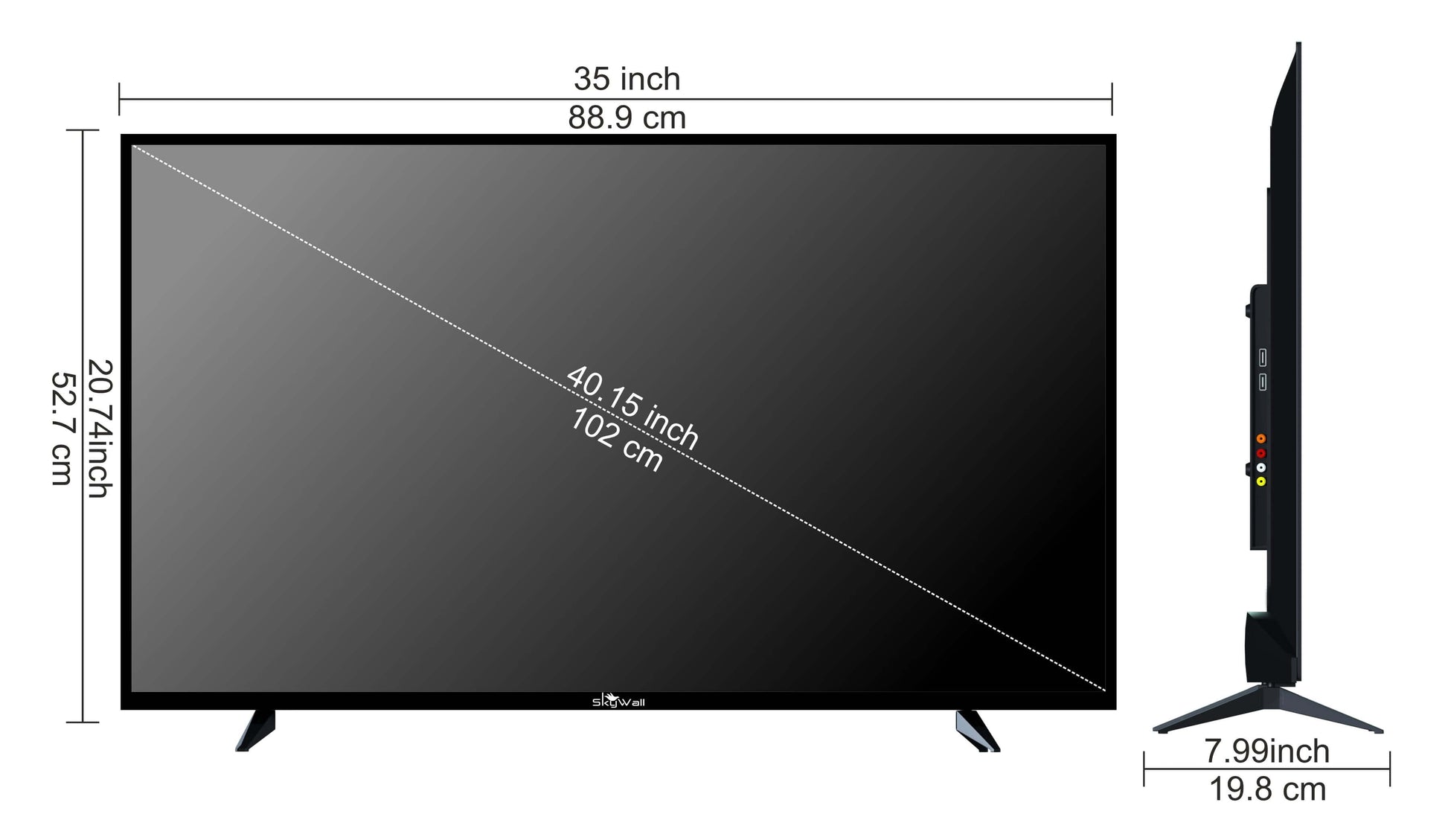 SkyWall™ TV Full HD TV SkyWall 102 cm (40 inches) Full HD Smart LED TV 40SW-Voice With Voice Assistant