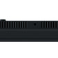 Black router with multiple antennas on a white background